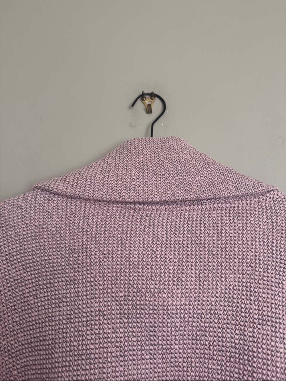 NWT- Sweaty Betty Restful Boucle Half Zip Sweatshirt, Misty Rose Pink, US10 - Picture 10 of 12
